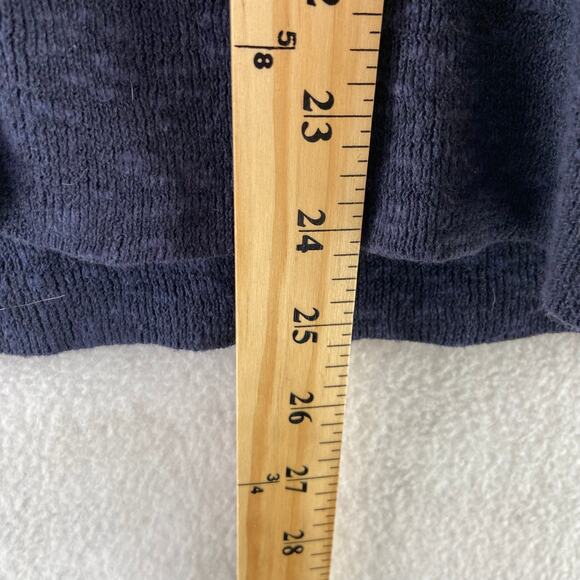 Eileen Fisher Womens Size XS Blue Button Front Short Sleeve Cardigan Linen Blend - Picture 3 of 7